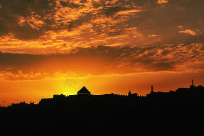 Sunset over old town. fez, morocco.