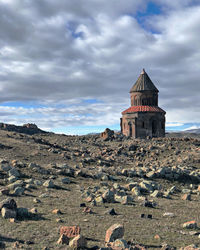 Low angle view of historic building against sky