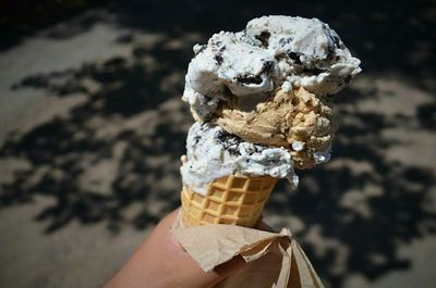 Close-up of ice cream cone