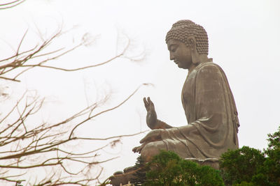 Low angle view of statue