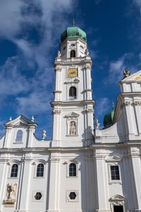 View at a tower of st. stephen's cathedral in passau, bavaria, germany