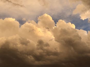 Low angle view of clouds in sky