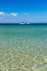 Scenic view of sea against sky