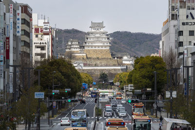 View of city street