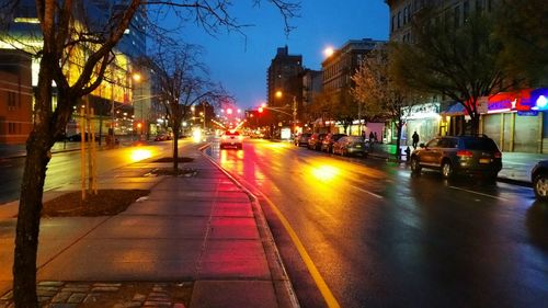 City street at night