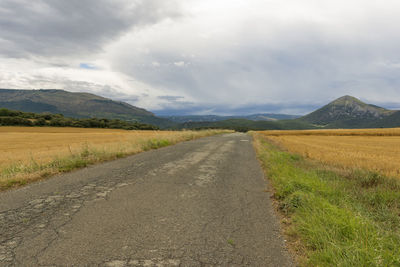 Road passing through landscape