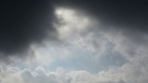Low angle view of cloudy sky