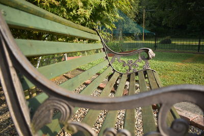 Metallic structure in park