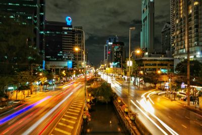 City street at night