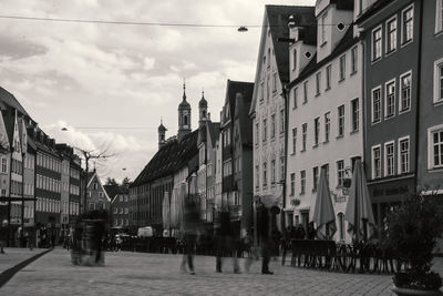 Panoramic view of city against sky