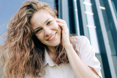 Portrait of young woman