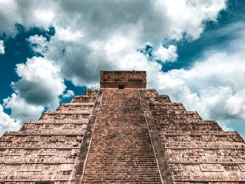 Low angle view of historical building against sky