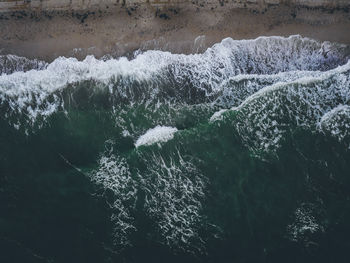 Scenic view of sea waves