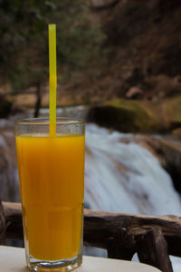 Close-up of drink on table