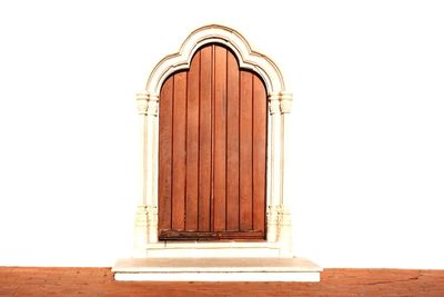 Low angle view of built structure against clear sky