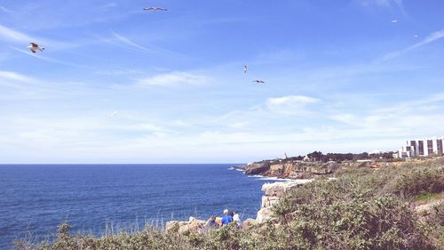 Scenic view of sea against sky