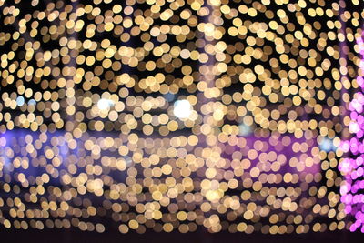 Full frame shot of illuminated lights
