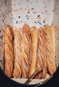 Breads in container