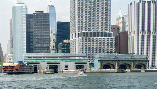 View of city at waterfront