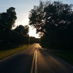 Road passing through country road