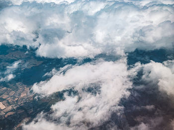 Aerial view of cloudscape