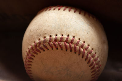 Close-up of baseball