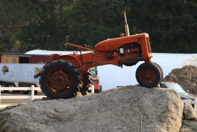 Antique farm tractor