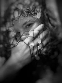 Close-up of cropped hand