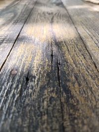 Full frame shot of old wooden plank