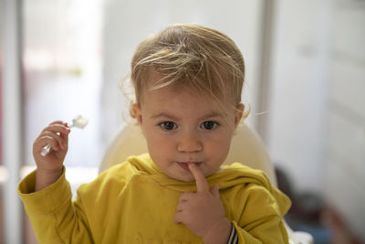 Portrait of cute baby
