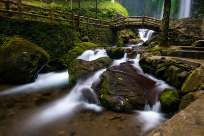 Stream flowing through rocks