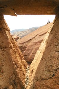 Scenic view of desert against sky