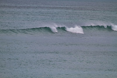 Waves rushing towards shore