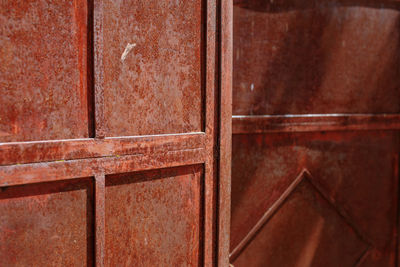 Full frame shot of rusty door