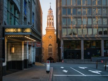 Street amidst buildings in city
