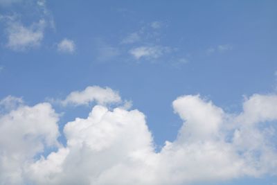 Low angle view of clouds in sky