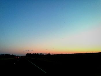 Country road at sunset