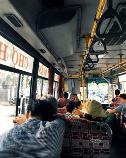 People in bus