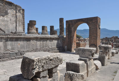 Old ruins against sky