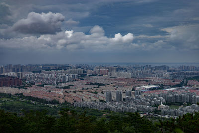 Aerial view of city