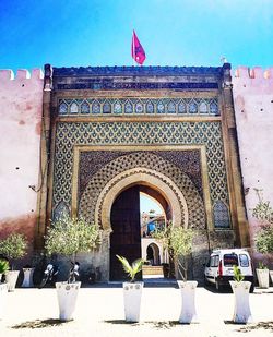 Facade of historical building