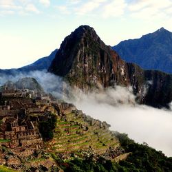 Scenic view of mountains