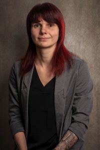 Portrait of smiling young woman