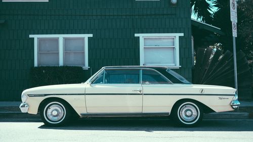 Cars parked in parking lot