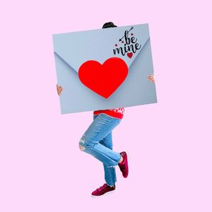 Heart shape with text on paper