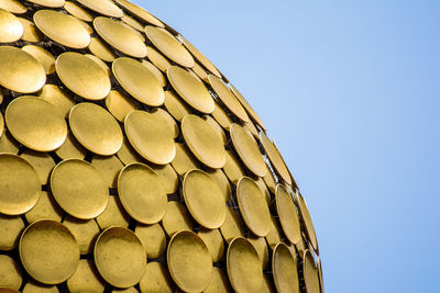 Low angle view of built structure against clear sky