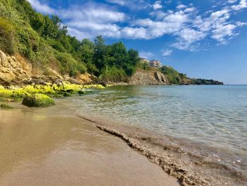 Scenic view of sea against sky