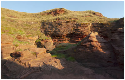 View of rock formations