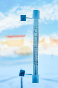 Close-up of thermometer