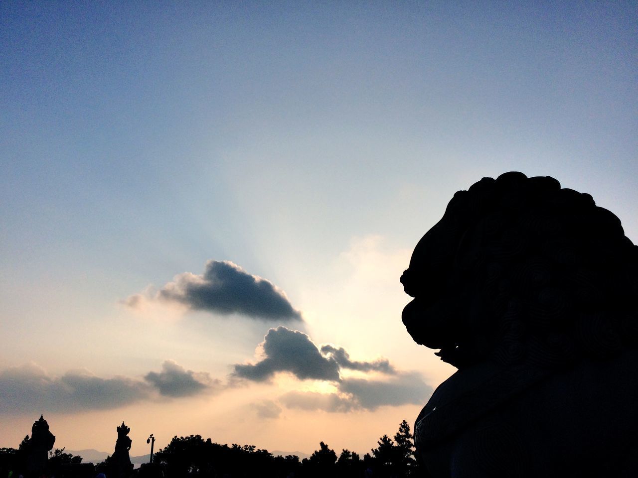 SILHOUETTE WOMAN AGAINST SKY